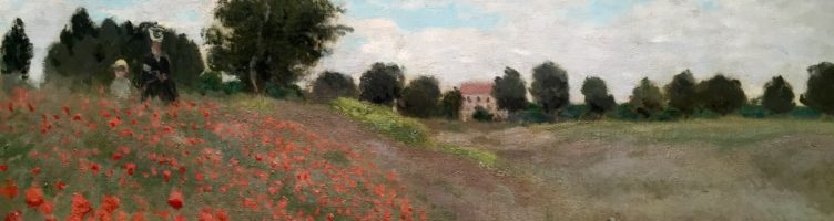 Painting Poppy Field by Claude Monet
